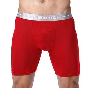 Tight Lengthened Sports Underwear Anti-wear Leg Men's Breathable Boxers Plus Size Brit Style