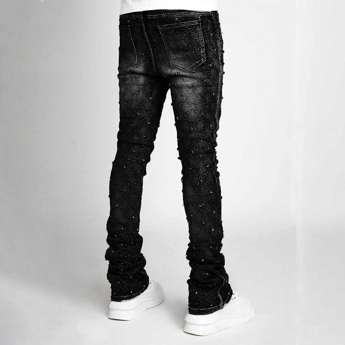 Fashion Personality Straight Men's Jeans Brit Style