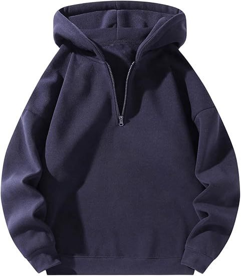 American Casual Zipper Hoodie Loose Sports Sweater Brit Style